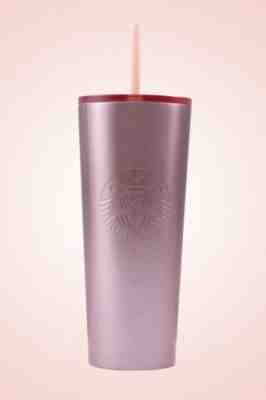 2019 Starbucks Rose Gold Glitter Stainless Steel Cold Cup Tumbler 24oz Venti - Sold on eBay Nov, 30th 2019 for $24.50