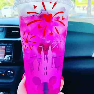 Starbucks Venti Ice Reusable Coffee Cup with Custom Disney Castle. Add your name - Sold on eBay Nov, 30th 2019 for $15.00