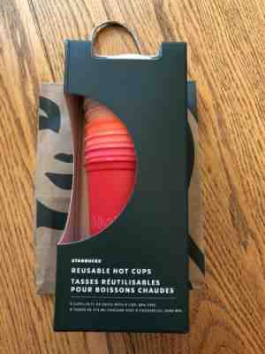 Starbucks 2019 Fall Winter Holiday Christmas REUSABLE HOT CUPS  6 pack - Sold on eBay Nov, 30th 2019 for $18.00
