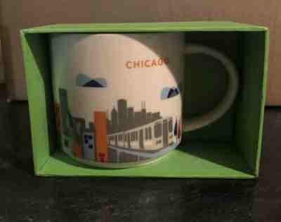 Starbucks You Are Here Collection Mug Chicago Windy City Water Tower Navy Pier  - Sold on eBay Nov, 30th 2019 for $20.00