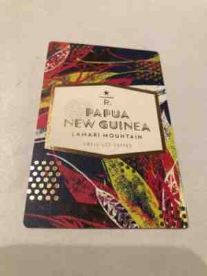 2016 Starbucks Reserve Store - PAPUA New Guinea  - Taster Card - Lamari Mountain - Sold on eBay Nov, 30th 2019 for $16.95