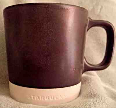 Starbucks Brown Ceramic Coffee Mug 14oz White Clay Bottom Double Walled Cup NWT - Sold on eBay Nov, 30th 2019 for $17.50