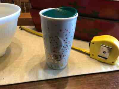 Starbucks 2015 Best Day Ever Ceramic Confetti Tumbler Coffee Travel Mug with Lid - Sold on eBay Nov, 30th 2019 for $16.00