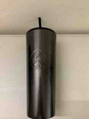 NEW STARBUCKS COLD CUP BLACK GLITTER STAINLESS STEEL TUMBLER 24 fl oz - Sold on eBay Dec, 1st 2019 for $32.99