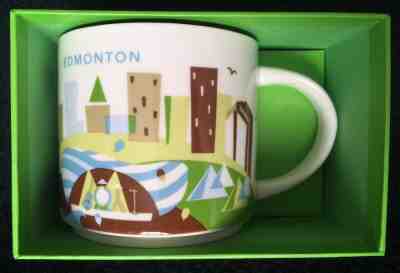 Starbucks "You are Here Collection" Edmonton Alberta Canada Coffee Mug Cup 14oz - Sold on eBay Dec, 1st 2019 for $21.99