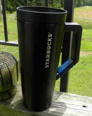 Starbucks Stainless Steel Tumbler with Clip Handle -  Black - Travel - NEW 16oz - Sold on eBay Dec, 1st 2019 for $31.00