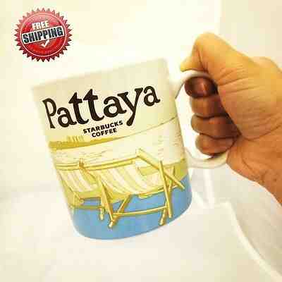 STARBUCKS RELIEF GLOBAL ICON SERIES PATTAYA THAILAND COFFEE CUP MUG 16OZ LIMITED - Sold on eBay Dec, 1st 2019 for $33.99