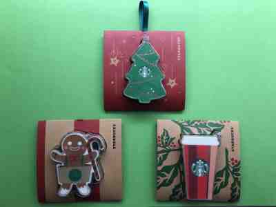 CS1887 2018 China Starbucks Coffee Merry Christmas MSR Cards key chains set 3pcs - Sold on eBay Nov, 30th 2019 for $19.99