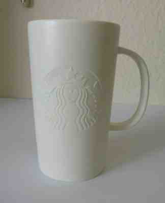 STARBUCKS Mug Embossed Siren Mermaid Grande 2014 16 oz Tall White - Sold on eBay Dec, 1st 2019 for $15.00