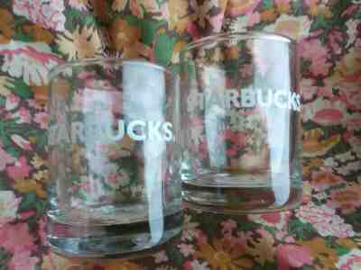 Set of 2 Starbucks 1 and  2 oz Marked  Clear Shot Glasses  - Sold on eBay Dec, 1st 2019 for $15.99