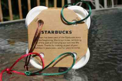 STARBUCKS 2011 HOLIDAY TO GO CUP ORNAMENT SET OF 4 - Sold on eBay Dec, 1st 2019 for $18.50