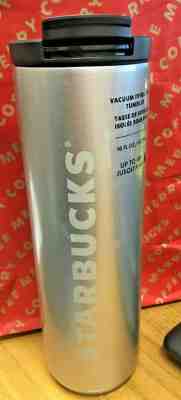 NEW 16 oz Starbucks Silver sparkle Vacuum Insulated Stainless Steel tumbler - Sold on eBay Dec, 1st 2019 for $22.99
