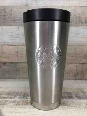 Starbucks 2010 Embossed Logo 16oz Stainless Steel Travel Tumbler - Sold on eBay Dec, 1st 2019 for $22.99