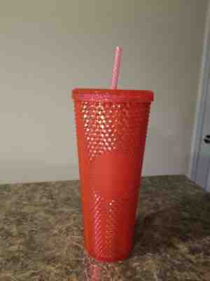 New Starbucks Neon Pink Studded Cold Cup Tumbler Winter 2019 24 oz - Sold on eBay Dec, 1st 2019 for $25.99