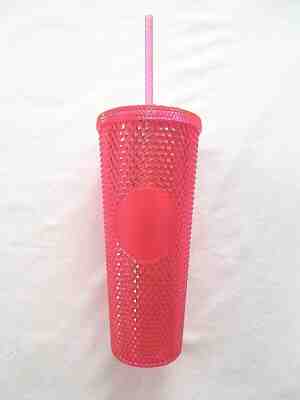 Starbucks Venti Platinum Neon Pink Stud Tumbler Cup 2019 Holiday Christmas 24 OZ - Sold on eBay Dec, 1st 2019 for $31.95