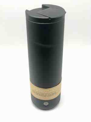 Starbucks Metal Tumbler Matte Black Design Vacuum Insulated Tumbler Lid 20 oz  - Sold on eBay Dec, 2nd 2019 for $32.99