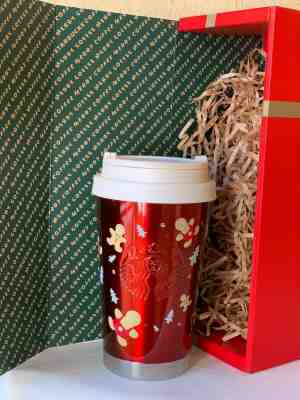 Japan Starbucks Stainless ToGo Logo Tumbler Gingerbread Man Limited christmas - Sold on eBay Dec, 2nd 2019 for $39.80
