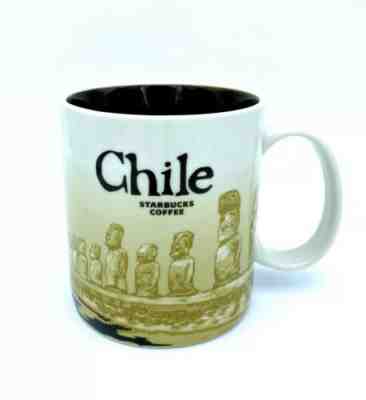 Starbucks Coffee Chile Mug 16 oz Cream Brown 2011 Coffee Cup  - Sold on eBay Dec, 2nd 2019 for $34.00