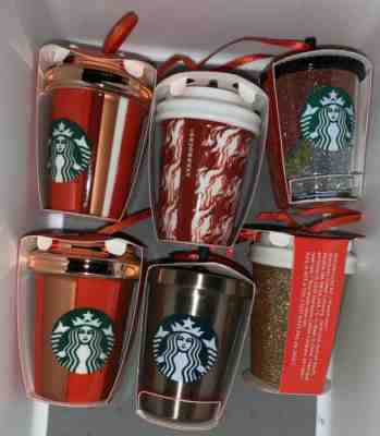 2018 Starbucks Ornament Lot Of 6 NIB Glitter Siren Mermaid Rose Gold Houndstooth - Sold on eBay Dec, 2nd 2019 for $16.50