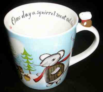 StARbuCKs Christmas Mug Cup Squirrel Snow Scene Bunny Handle NEW - Sold on eBay Dec, 1st 2019 for $18.00