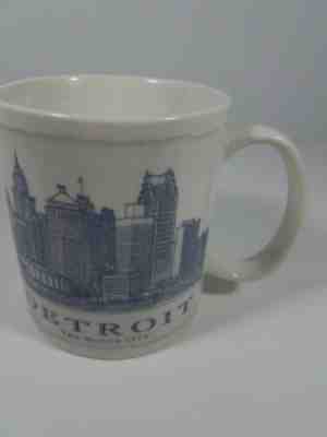 2008 Starbucks Detroit Architectural Collector Series Coffee Tea Mug Cup 18 oz - Sold on eBay Dec, 1st 2019 for $25.68