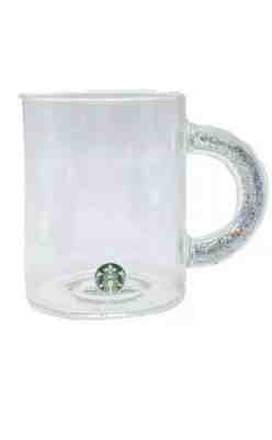 Starbucks Clear Glass Mugs With Silver Glitter in Handle Set of 2 NEW 2019 Hot  - Sold on eBay Dec, 4th 2019 for $69.90
