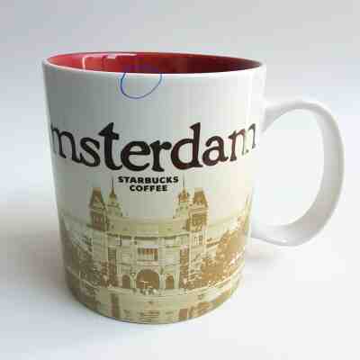 Original Starbucks City Mug 16 oz AMSTERDAM V.2, NETHERLANDS, Series 2015 - Sold on eBay Dec, 4th 2019 for $21.00
