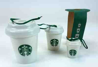 2016 Starbucks Ornament Mini Mugs Set of 3  - Sold on eBay Dec, 3rd 2019 for $16.64