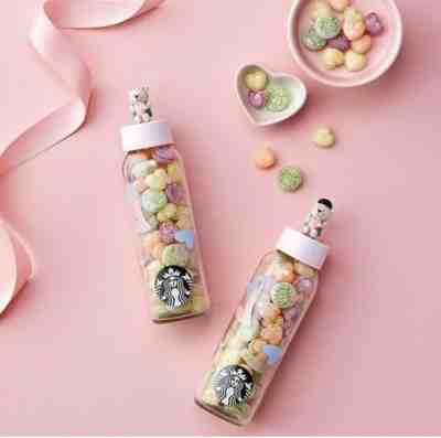 <STARBUCKS> Bearista Girl + Boy Candy Bottle 2PCE SET  - Sold on eBay Dec, 3rd 2019 for $41.20