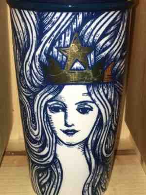 STARBUCKS Tumbler Crowned Siren Mermaid Travel Tumbler 12oz Gold Crown Siren - Sold on eBay Dec, 3rd 2019 for $39.99