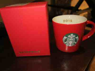 Starbucks Espresso Mug Red 3oz Ceramic Demitasse Cup 2015 Retired w Box - Sold on eBay Dec, 3rd 2019 for $19.99