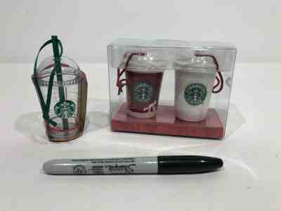 STARBUCKS Christmas Holiday - CERAMIC Cup Coffee Mini Tree ORNAMENTS Decoration - Sold on eBay Dec, 3rd 2019 for $23.98