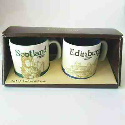 2 Demitasse Starbucks City Mugs 3 oz EDINBURGH & SCOTLAND series 2017, New - Sold on eBay Dec, 3rd 2019 for $21.00