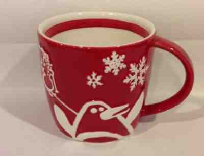 Starbucks 2007 Holiday Red Penguin Coffee Mug Cup Embossed Christmas Trees EUC - Sold on eBay Dec, 3rd 2019 for $18.99