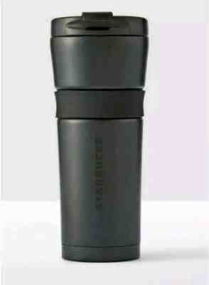 Starbucks Stainless Steel Coffee Tumbler Matte Black 16 oz Double Wall Cup 2017 - Sold on eBay Dec, 3rd 2019 for $54.95