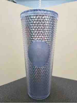 Starbucks Bling Platinum Studded Cold Cup Tumbler 24oz - Holiday 2019 - Silver - Sold on eBay Dec, 3rd 2019 for $23.00