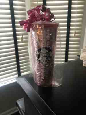 Starbucks Pink Sequins 24 oz Cup Limited Edition Holiday Tumbler - Sold on eBay Dec, 3rd 2019 for $20.00
