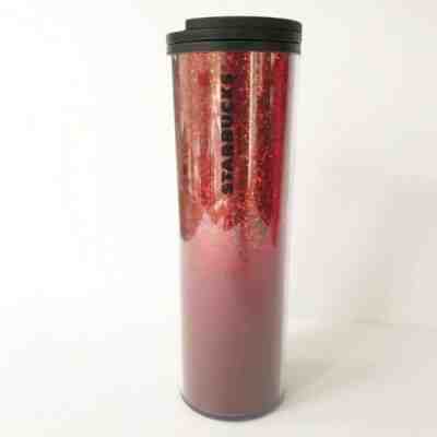 NEW!  Starbucks Red Glitter Holiday Tumbler Hot Cup 2019 Set Twist top - Sold on eBay Dec, 3rd 2019 for $22.00