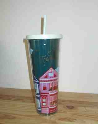 Starbucks 2019 San Francisco Painted Ladies 24 oz. Cold cup Tumbler NEW - Sold on eBay Dec, 3rd 2019 for $24.99