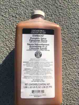 Starbucks Pumpkin Spice Latte Sauce 63oz Authentic PSL Syrup March 2020 - Sold on eBay Dec, 3rd 2019 for $72.60