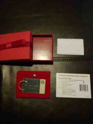 Starbucks 2014 Sterling Silver Keychain Gift Card Loaded $50 Orig. Brand New - Sold on eBay Dec, 3rd 2019 for $118.50