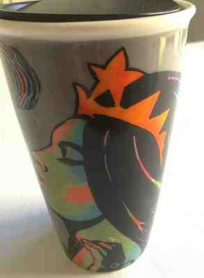 Starbucks Milton Glaser Ceramic Mug 2016 travel Siren Mermaid 25th Anniversary - Sold on eBay Dec, 3rd 2019 for $18.99