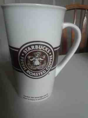 Rare Starbucks 2008 White To Go 16 Ounces Coffee Tea Ceramic Mug Brown Logo New - Sold on eBay Dec, 3rd 2019 for $19.99