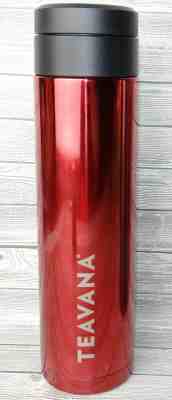 STARBUCKS TEAVANA RAMSEY SHINY RED 16.9oz TUMBLER ~ NEW NWT ~ HTF ~ NO INFUSER  - Sold on eBay Dec, 3rd 2019 for $22.99