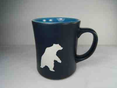 Starbucks Coffee Mug. Embossed Polar Bear. 2012. Matte Finish, Blue. - Sold on eBay Dec, 3rd 2019 for $21.39