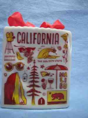 STARBUCKS BEEN THERE "CALIFORNIA" SHOPPING BAG/TOTE ORNAMENT/GIFT CARD-NEW - Sold on eBay Dec, 3rd 2019 for $19.95