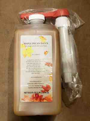 RARE Starbucks Maple Pecan Sauce Syrup w/ PUMP! (63 OZ / 1.86 L) - Sold on eBay Dec, 3rd 2019 for $37.95