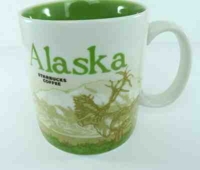 Starbucks Coffee Mug Alaska Bear Elk Green 2011 - Sold on eBay Dec, 3rd 2019 for $88.88
