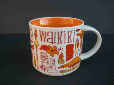 Starbucks 2018 Waikiki Hawaii "Been There Series" 14 oz. Mug - Sold on eBay Dec, 3rd 2019 for $18.00