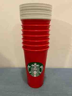 7 NEW Starbucks RED REUSABLE CUP CHRISTMAS 2018 Holiday Travel 16oz GRANDE - Sold on eBay Dec, 3rd 2019 for $54.99